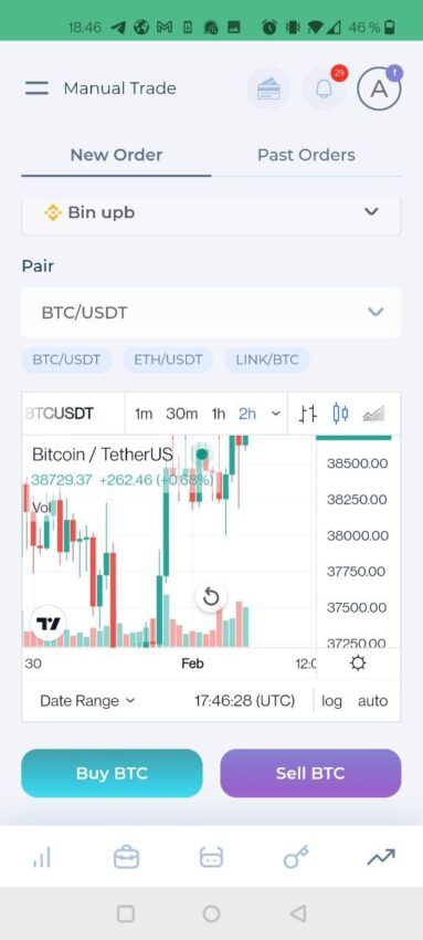 upbots portfolio management 2